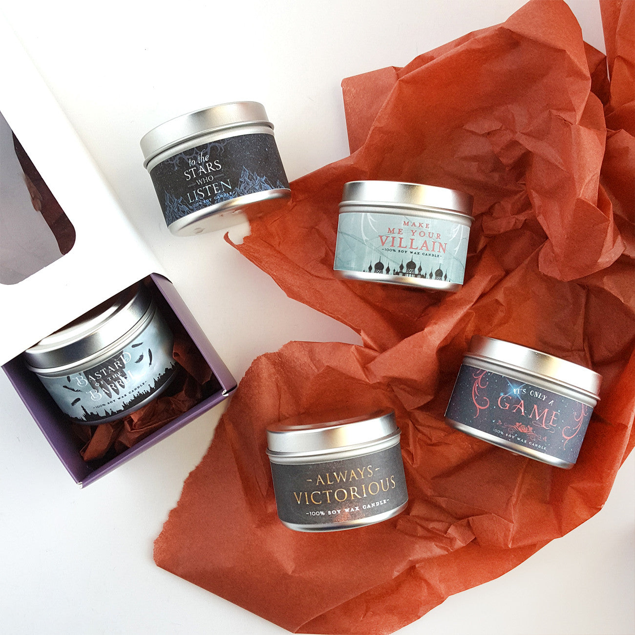 2oz Candle 3pc Tin Set
