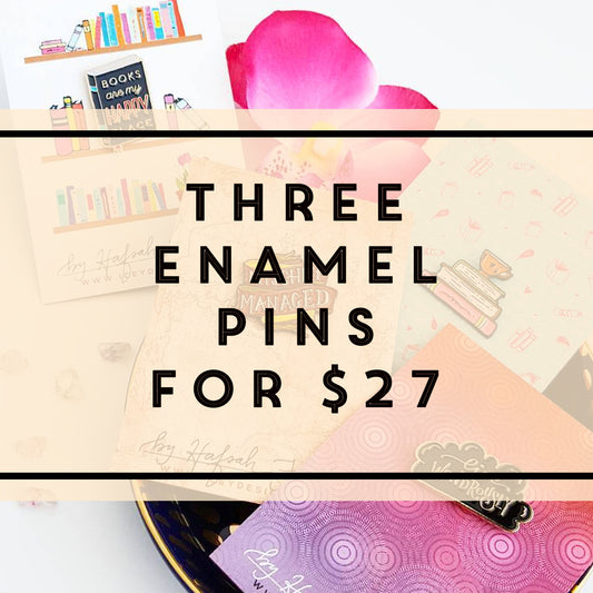 Your Choice of 3 Enamel Pins!