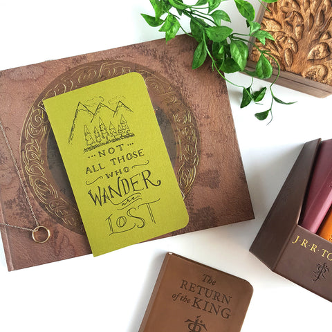 Not All Those Who Wander are Lost - Lord of the Rings Journal – IceyDesigns