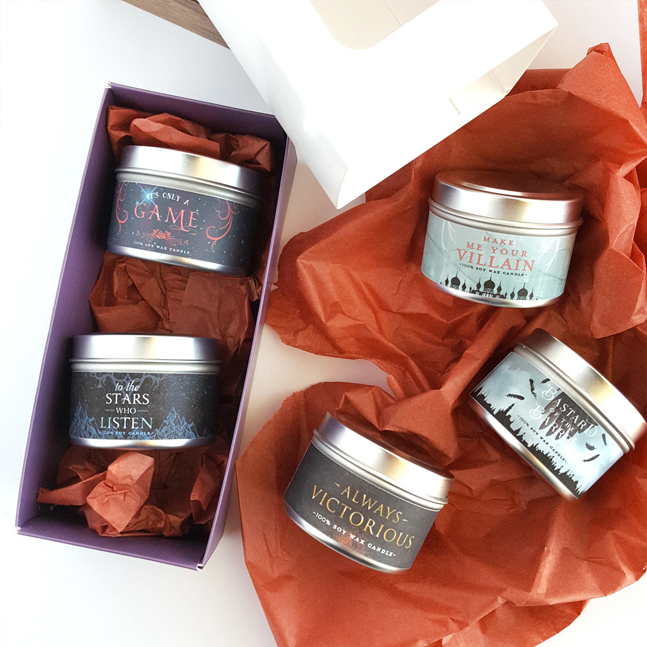 2oz Candle 3pc Tin Set