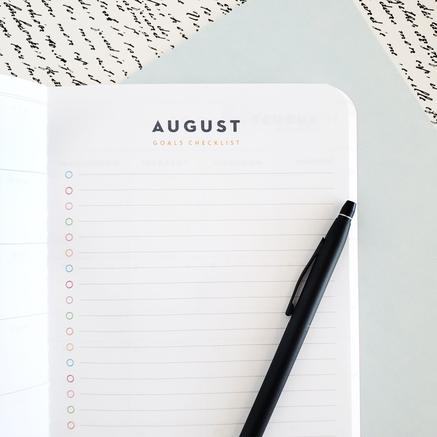 Undated Floral Planner