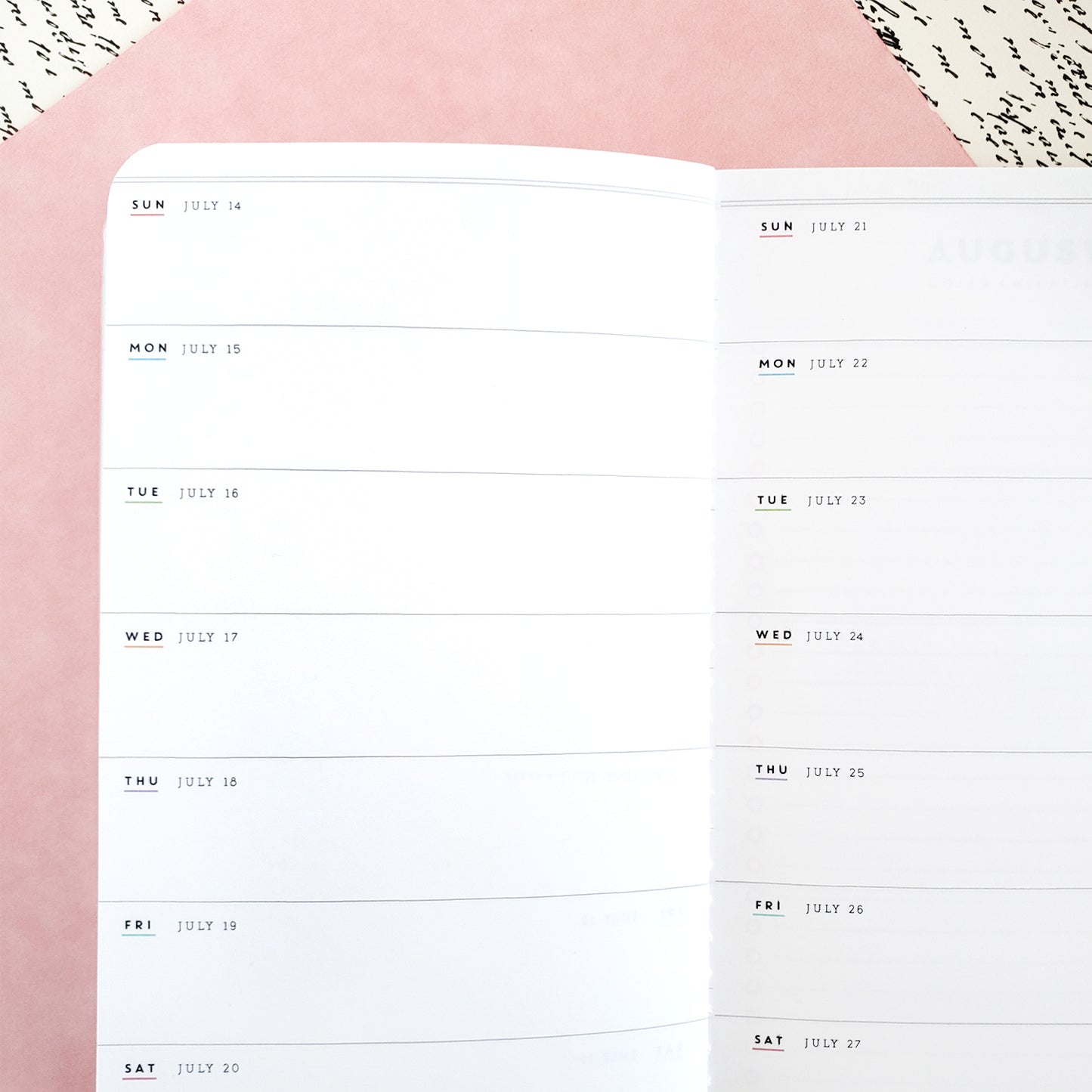 Undated Floral Planner